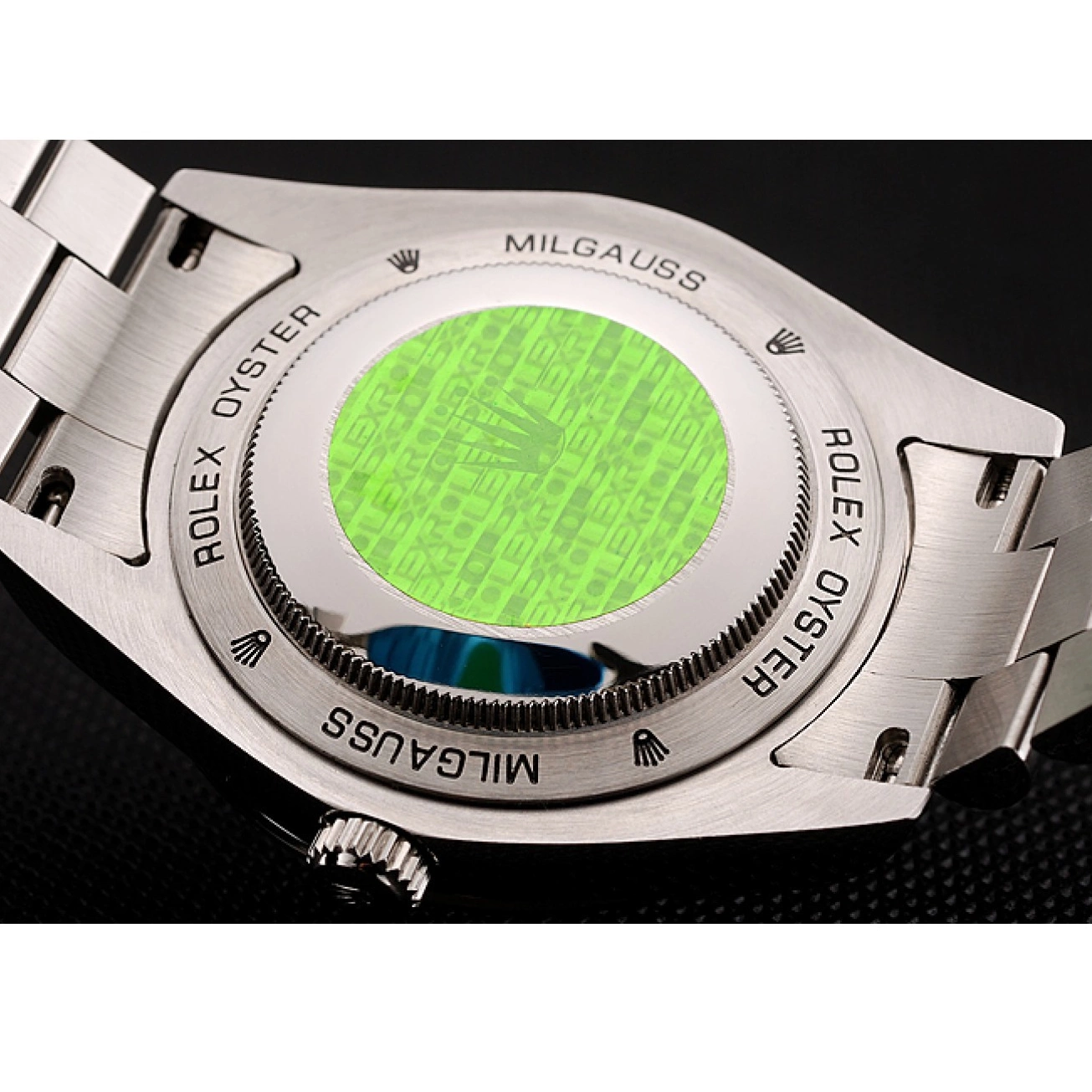 Aaa fake watches Black Rolex Diamond Numerals Swiss Case Dial 1453966 Stainless Day-Date Steel Diamond Bracelet 0605